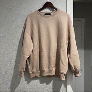 EFAN Tan Beige Crewneck Sweatshirt M